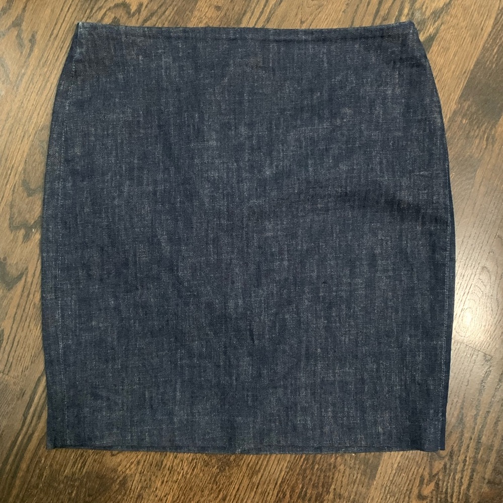 J. Crew Dark Denim Pencil Skirt